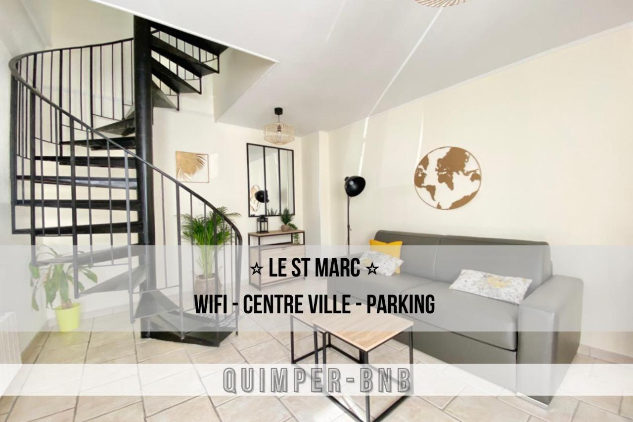 Le St Marc - Theatre De Cornouaille - Wifi - Parking Prive - Entree Autonome Apartamento Quimper Exterior foto